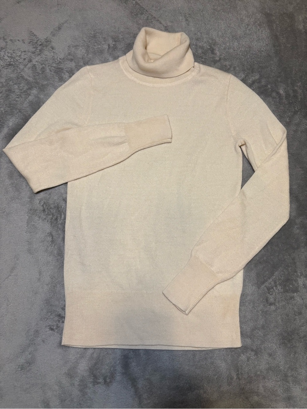 J.Crew Merino Wool Blend Turtleneck Sweater - XS - Ivory/Cream